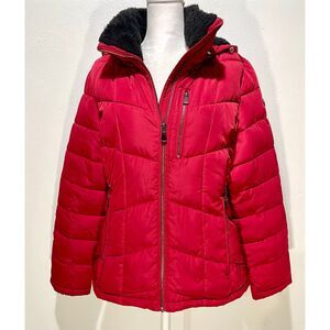 Calvin Klein puffer jacket repel winter 2F warmth factor colorful comfy women XS
